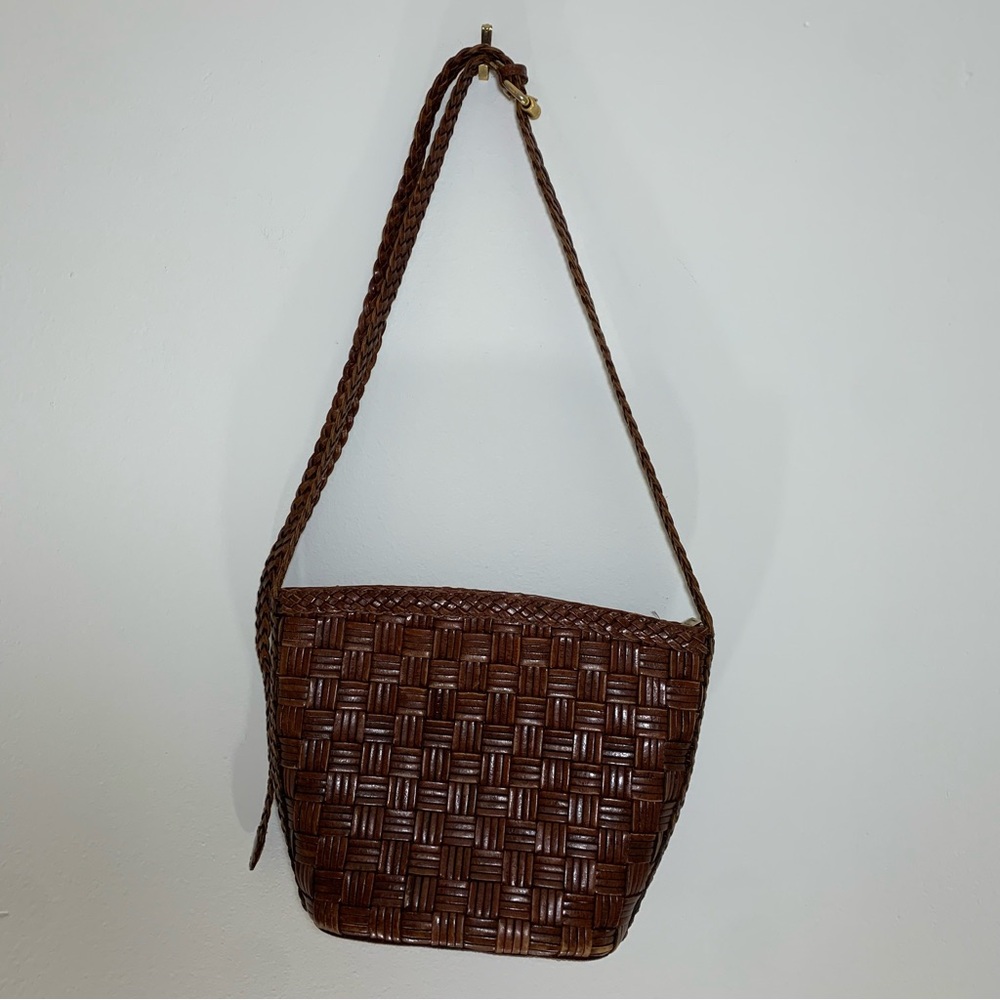 CEM vintage Brown Woven Shoulder Bag